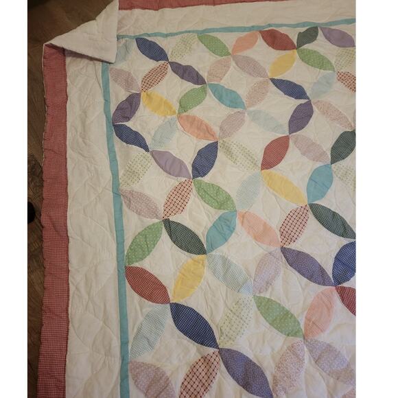 Vtg Keeco Country quilt-type Country Bedspread Comforter 100 X 92 Colorful E222 - Picture 3 of 8